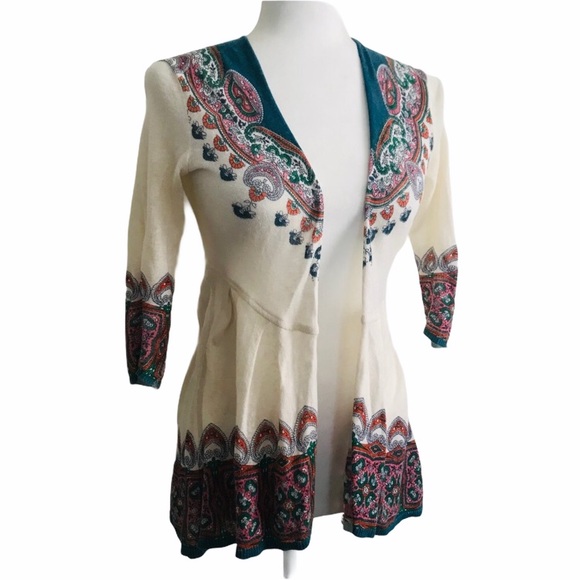 Knitted & Knotted Open Front Cleophee Cardigan - Picture 2 of 16